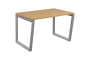 SEK-V - 12 stůl kancelářský, kovová podnož stříbrná, deska 25 mm, široký 1200 mm, javor horský